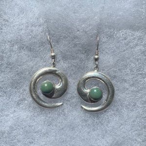 Sterling Silver, Turquoise Stone Earring